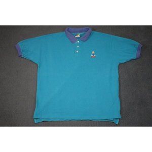 Vintage Davisons Of Bermuda Shirt Adult 2XXL XXL Blue Polo Golf Vacation Mens